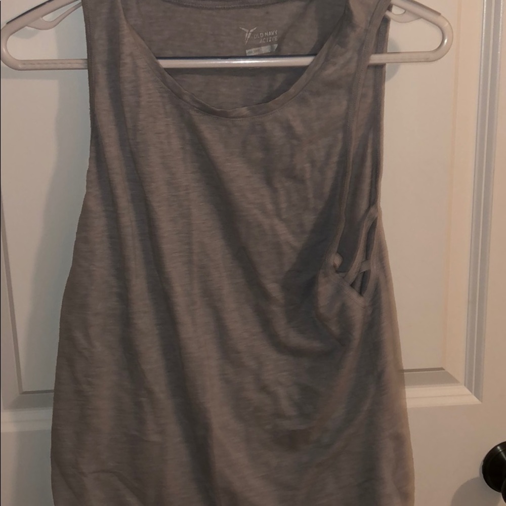 Grey work out tank